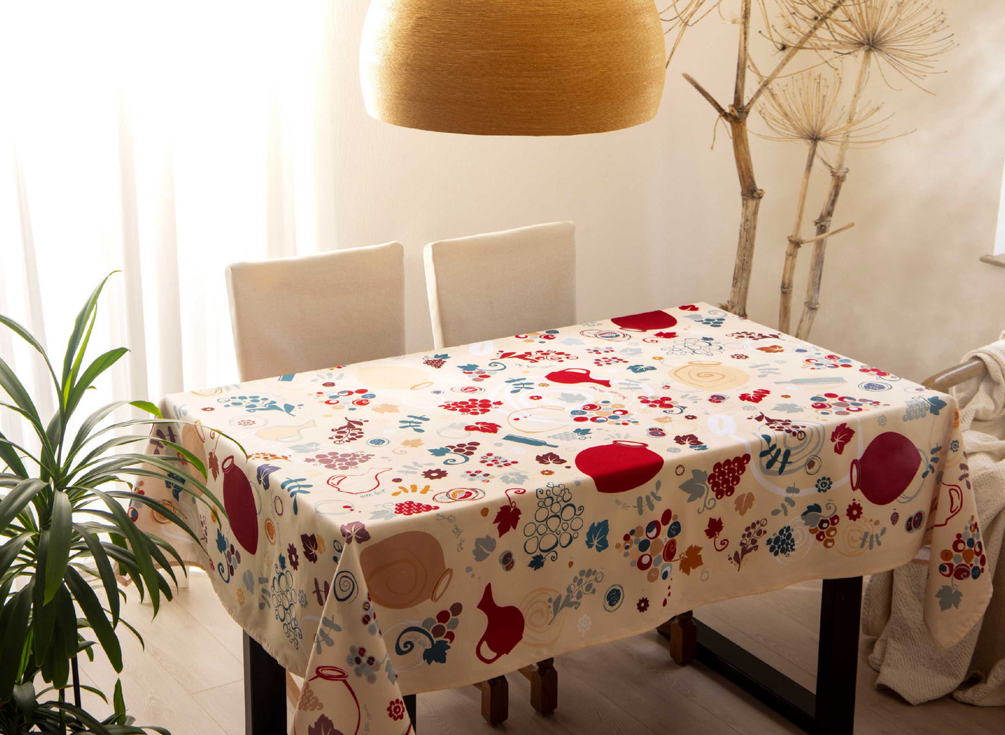 Qvevrebi (beige) - Tablecloth